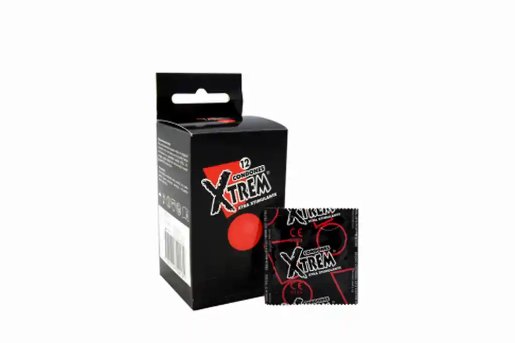 Xtrem Condones Xtra Estimulante Caja Con 12 Unidades