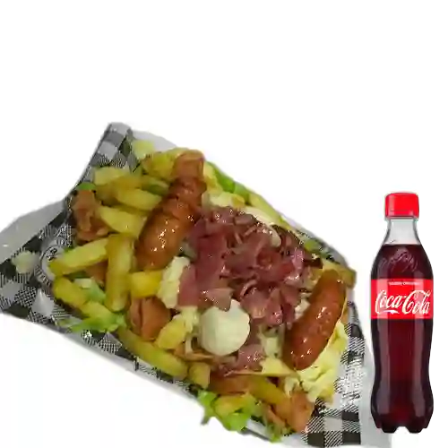 Combo Salchipapa Especial + Coca Cola Original400 ml