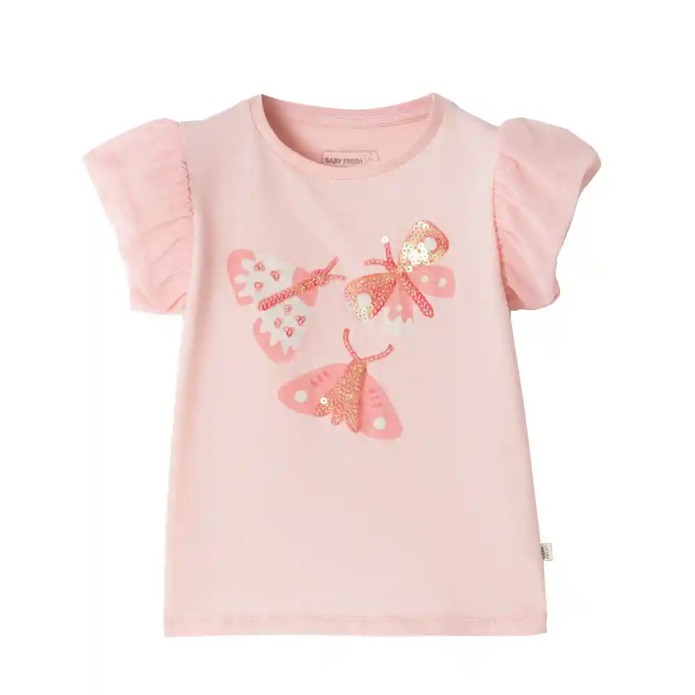 Camiseta Manga Corta Algodón Bebita Nixe Baby Fresh