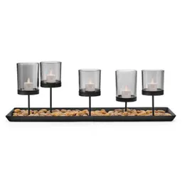 Mikasa Home Accents Centro de Mesa Lineal de Luces Con Copas