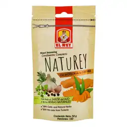El Rey Condimento Naturey Completo con el Color de la Cúrcuma