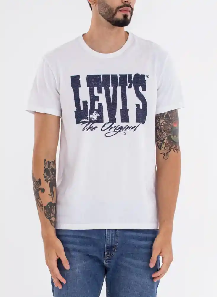 Camiseta Mc Hombre Xl-blanco