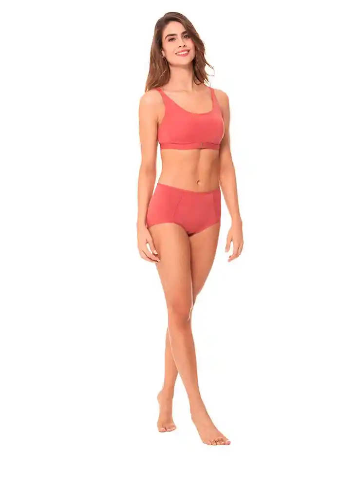 Brasier Tipo Top Mujer 38 - Terracota