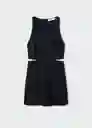 Vestido Pimpi Negro Talla S Mujer Mango