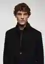 Abrigo Uriel Negro Talla XL Hombre Mango