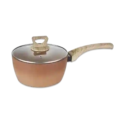 Amercook Cacerola Con Tapa de Vidrio Terracota 24 cm