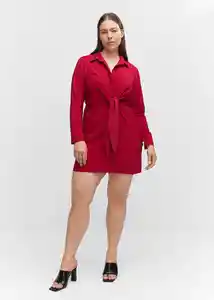 Vestido Sanse Rojo Talla 24 Mujer Mango