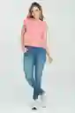 Camiseta Libby Color Rosado Oscuro Talla M Ragged