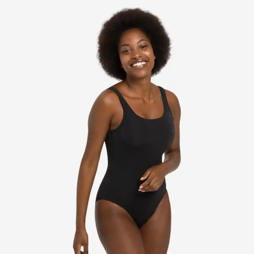 Vestido de Baño Enterizo de Natación Para Mujer Nabaiji Negro