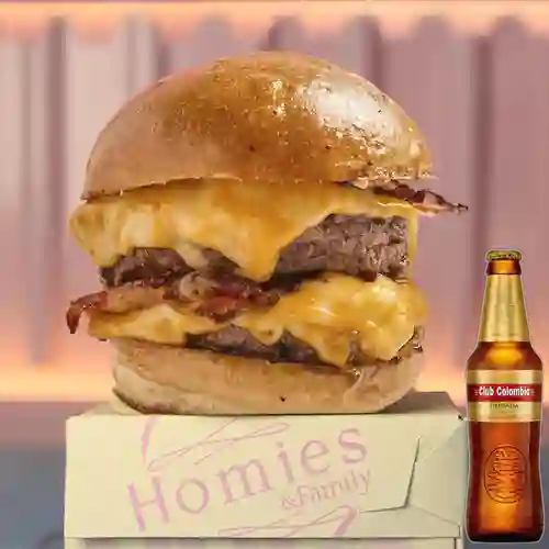 Combo Colby Jack Burger + Club col. Dorada Bot. 330ml