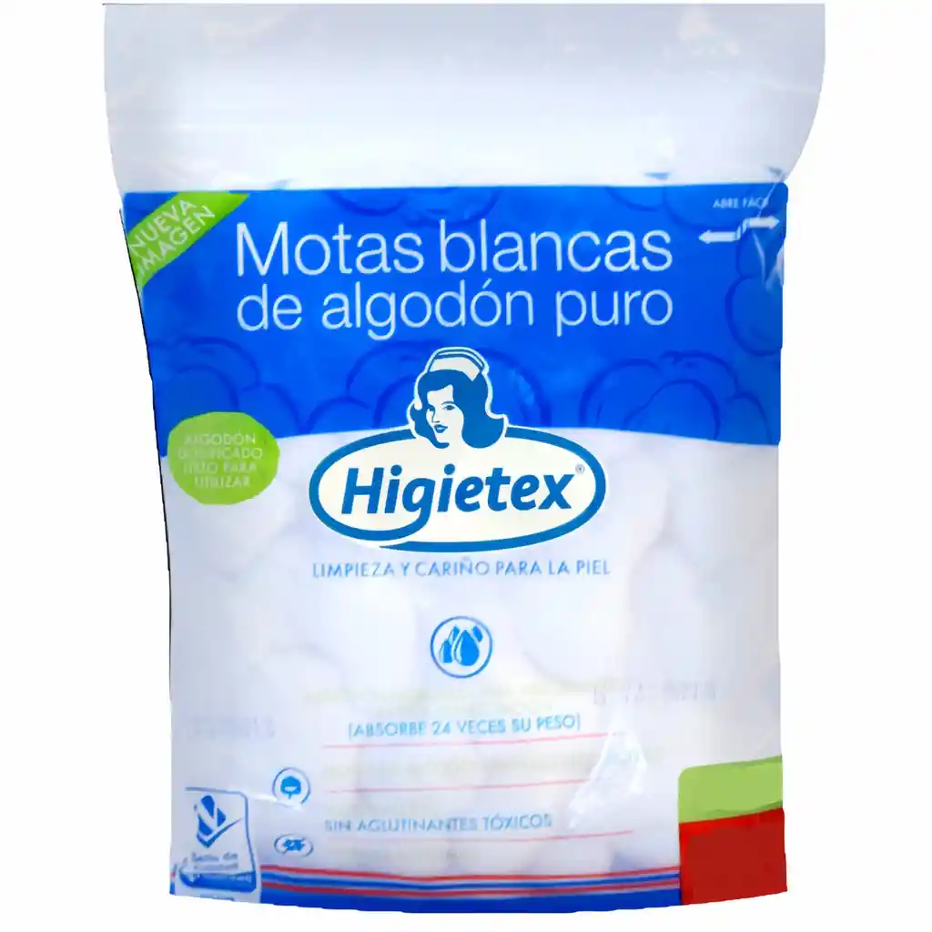 Higietex Rodajitas Algodon 1 Und