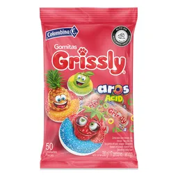 Grissly Gomitas Ácidas en Forma de Aros XL