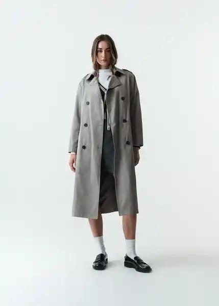 Chaqueta Mujer Gris Elefante Medio Talla L 523G036 Naf Naf