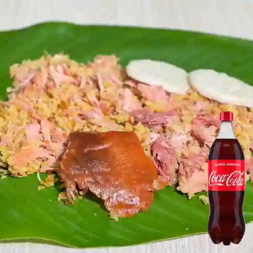 Combo Lechona Mediana + Coca-Cola Sabor Original 1.5 L