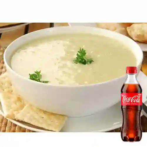 Combo Crema de Pollo + Coca Cola Original 400 ml
