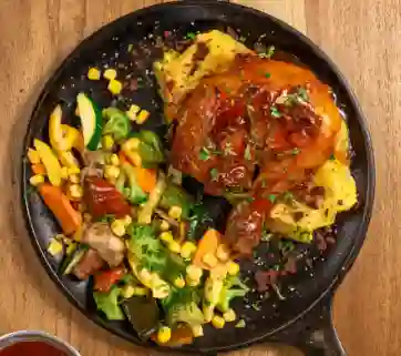 Medio Día Pollo a la Bbq + Limonada