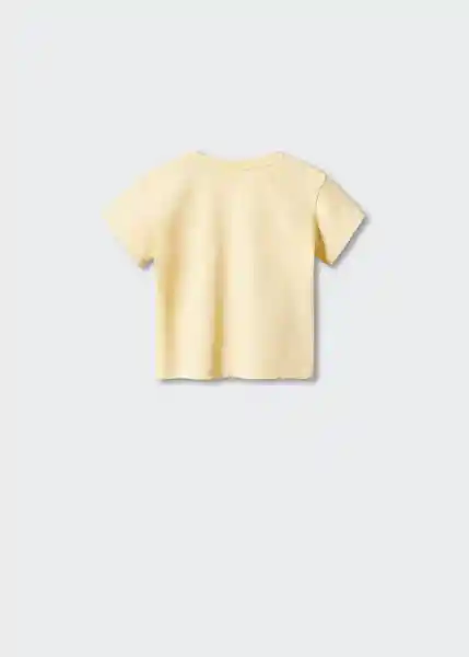 Camiseta Isla Amarillo Talla 70 Niños Mango