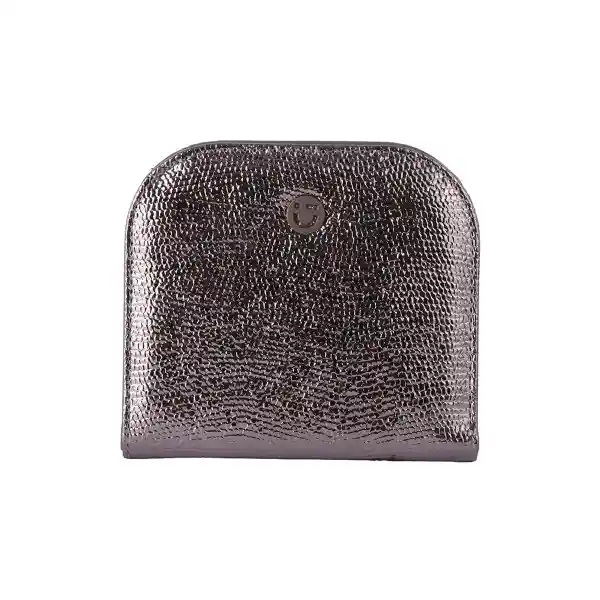 Cartera Corta Con Cierre Para Mujer Gris Serie Miniso