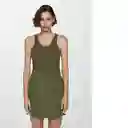 Vestido Morrone Khaki Talla XL Mujer Mango