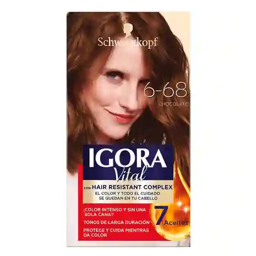 Igora Vital Tinte Permanente Tono Chocolate 6-68