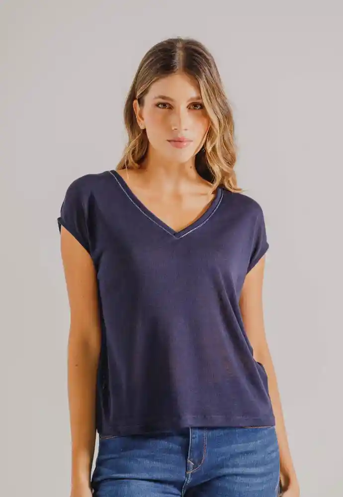 Blusa Manga Sisa S-azul Oscu