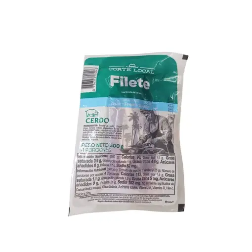 Filete de Cerdo Marinado - Corte Local 500 g