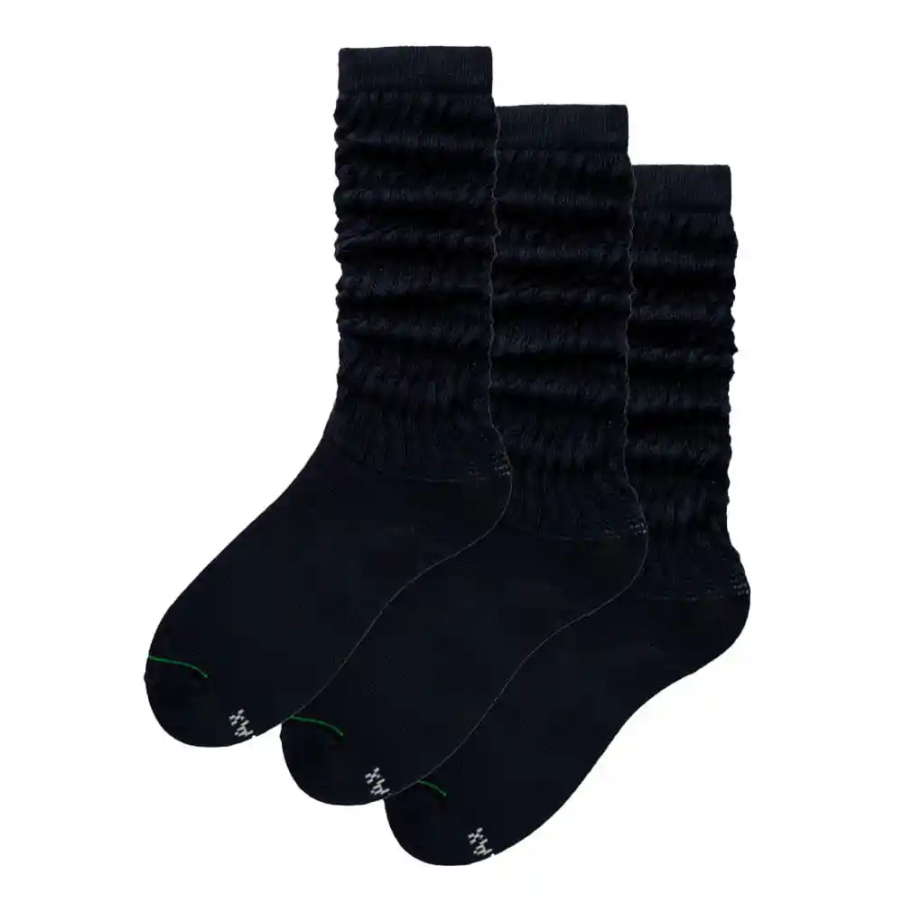 Medias Colegiales Largo Femenino Aerobics Fondo Jr X3 Galax