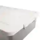 Caja Organizadora Cama Transparente Color Piedra