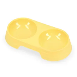 Plato Plástico Doble Amarillo