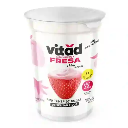 Bebida Vitad Lactea Base Yogur Fresa Cremos (150 Gr)