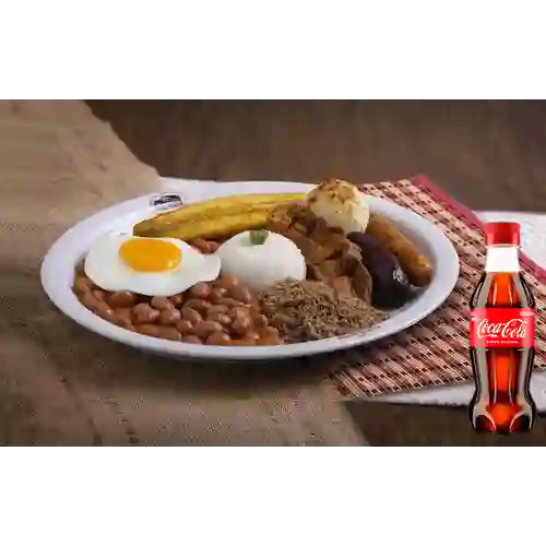 Combo Bandeja Paisa + Coca Cola Original 250ML