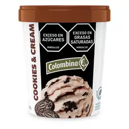 Colombina Helado Cremoso Sabor a Cookies y Cream