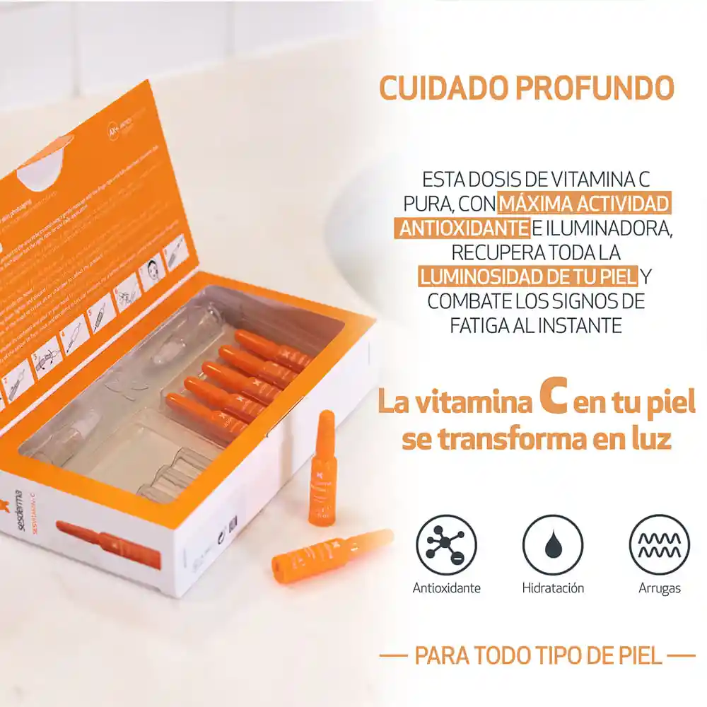 Sesderma Serum Intensivo Con Vitamina C en Ampollas