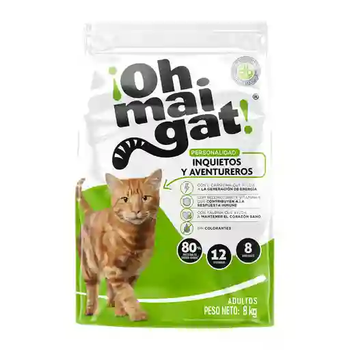 Ohmaigat Alimentos para Gatos Inquietos 8kg