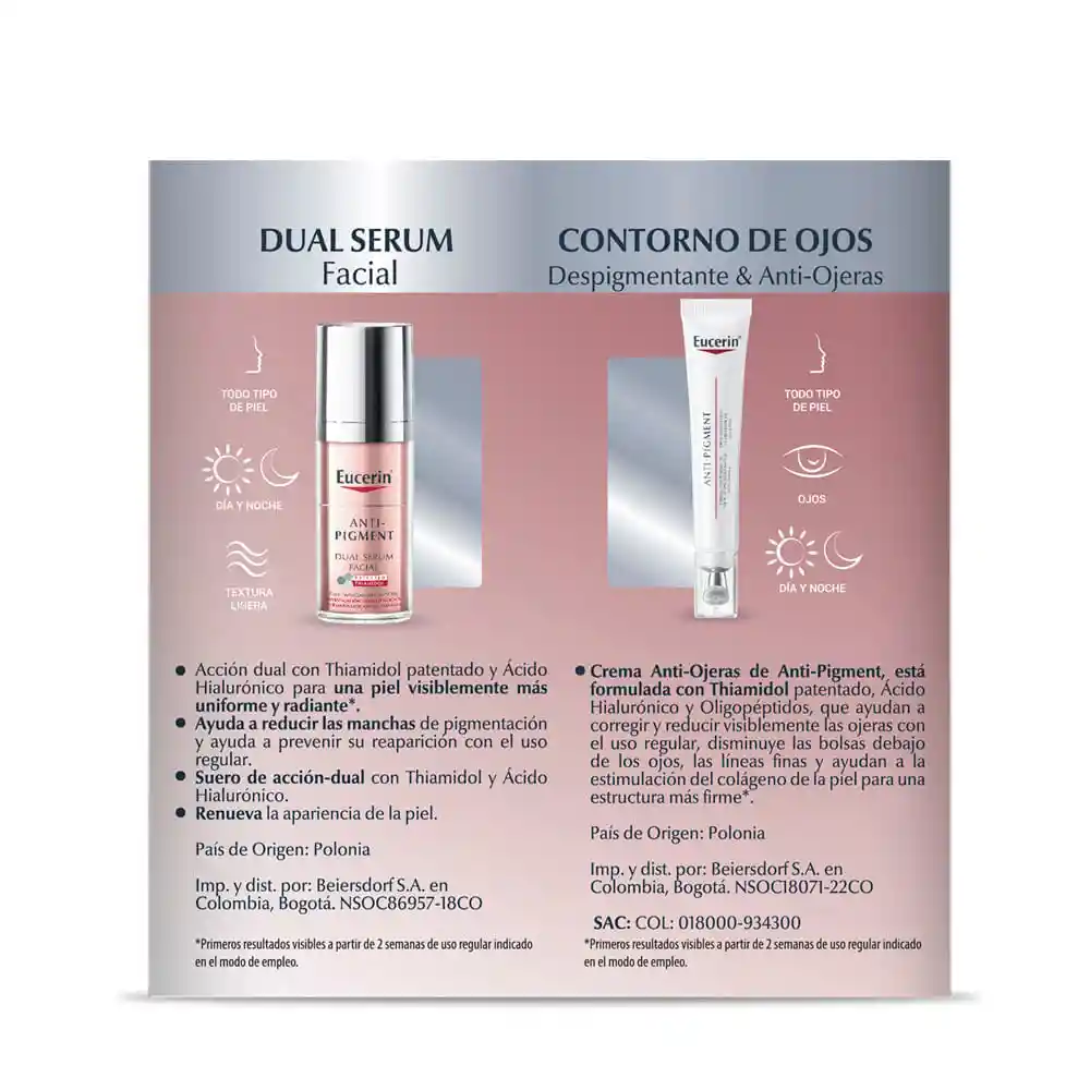 Kit Antipigment Dual Serum + Contorno de Ojos - Eucerin