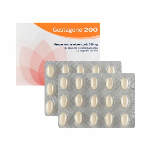 Gestageno Progesterona (200 mg)