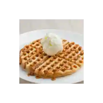 Waffle de Arequipe y Helado
