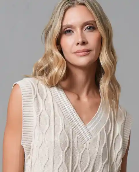 Buzo Mujer Beige Talla L 283G004_BEI161105 Rifle