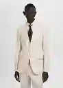Blazer Americana Amalfi Crudo Talla 50 Hombre Mango