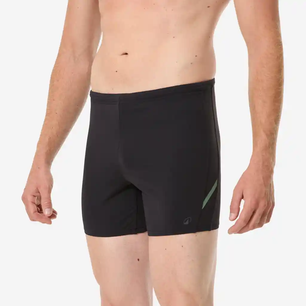 Traje de Baño de Natación Tipo Bóxer Para Hombre - Negro