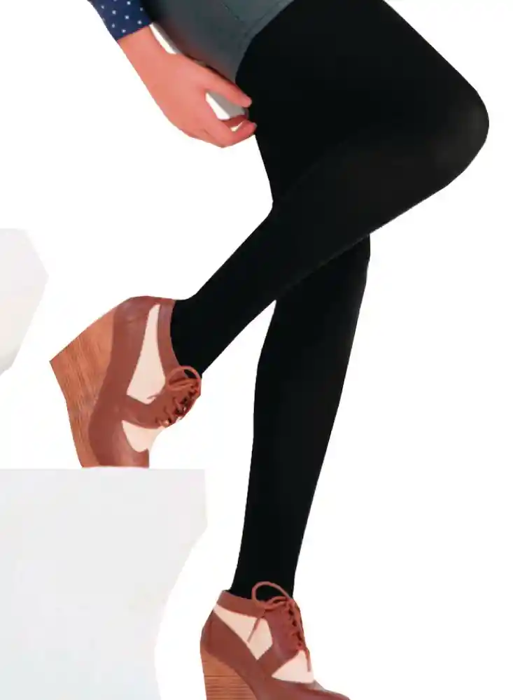 Media Pantalon Opaque Niña Xxs-negro