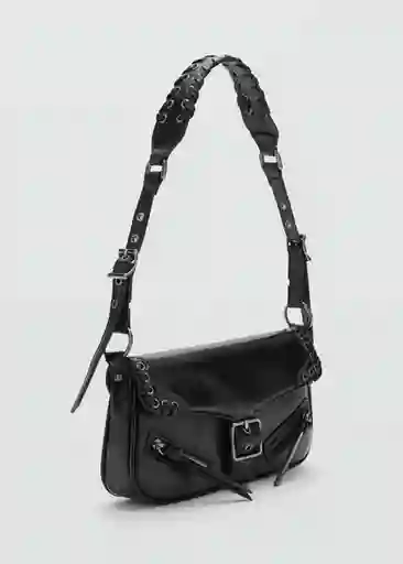 Bolso M Valentin Negro Talla 99 Mujer Mango