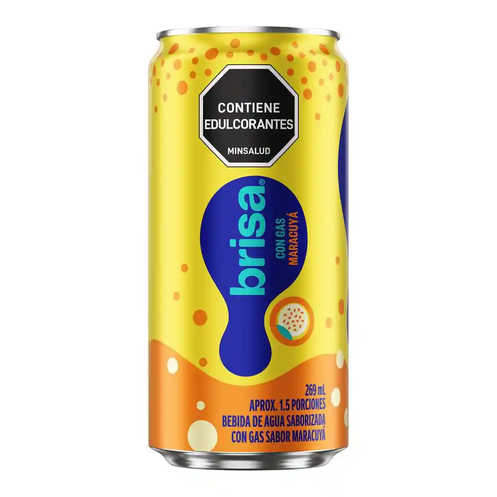 Agua Brisa Bebida Con Gas Sabor a Maracuyá (269 Ml)