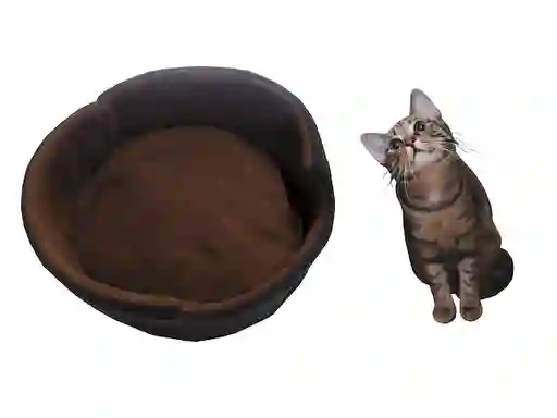 Cama Doble Faz Para Gatos Pequeña Marron