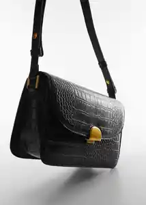 Bolso P Fabu Negro Mujer Mango