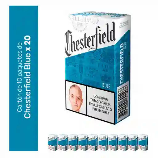 Chesterfield Cigarrillos Blue con Filtro