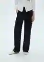 Pantalón Wanda Negro Talla 36 Mujer Mango