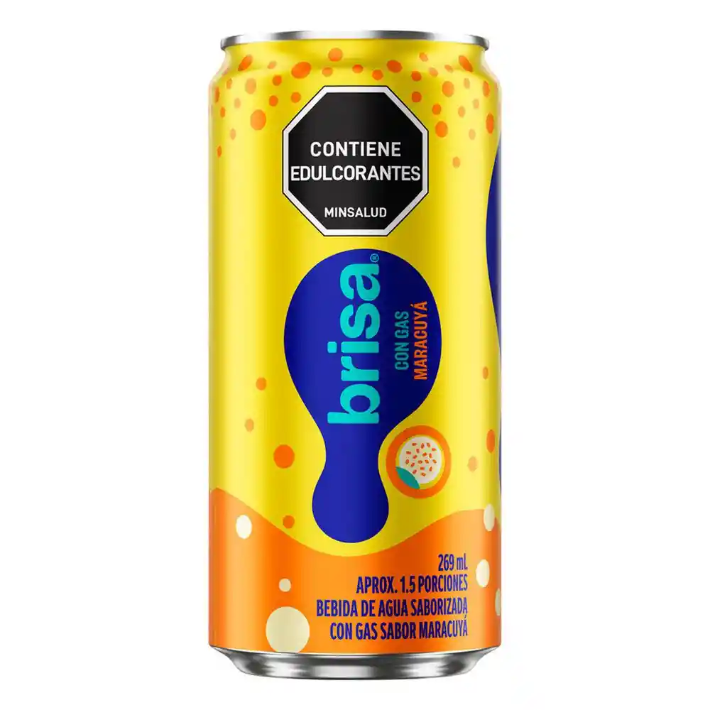 Agua Brisa Bebida Con Gas Sabor a Maracuyá (269 Ml)