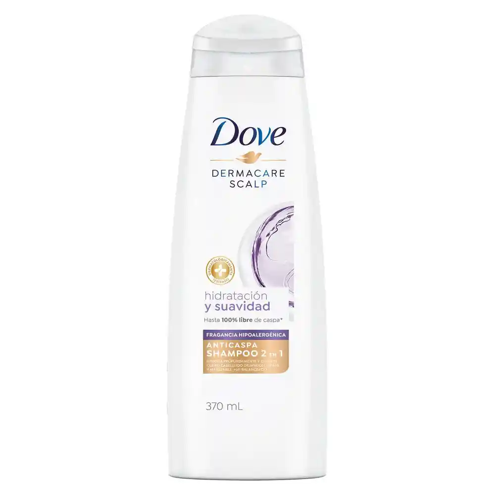 Dove Shampoo 2 e1 Hidratacion y Suavidad 