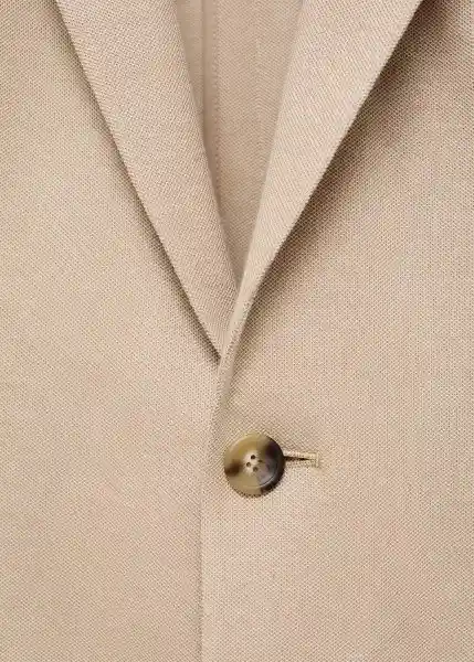 Blazer Americana Verner Beige Talla 50 Hombre Mango
